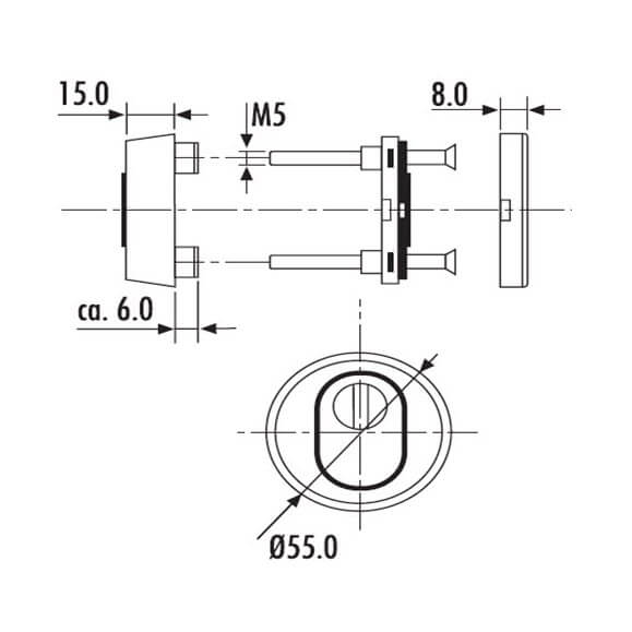 Rosace de haute sécurité Dieckmann