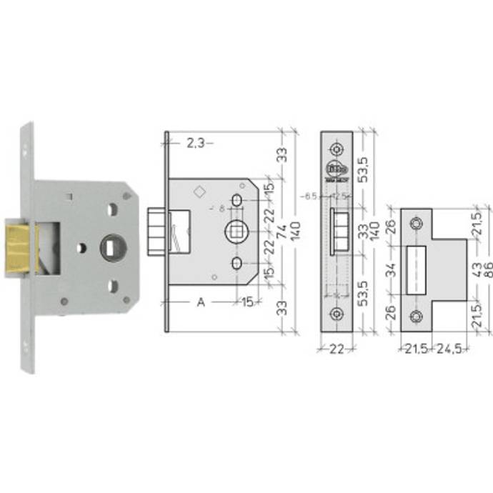 Serrure à entailler lançant seul.