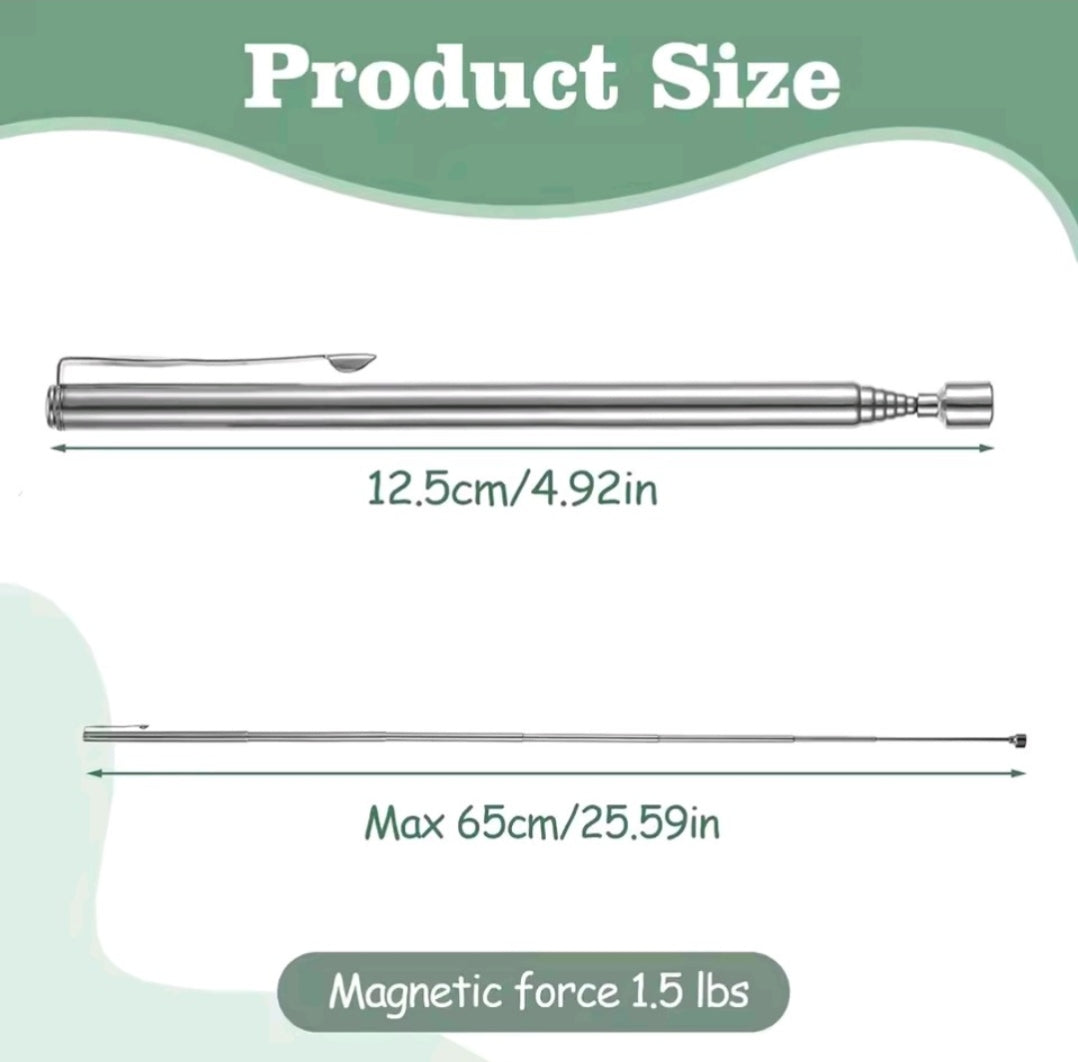 Stylo magnétique télescopique.