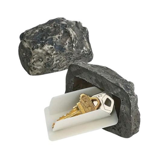 Boîte à clés en forme de pierre