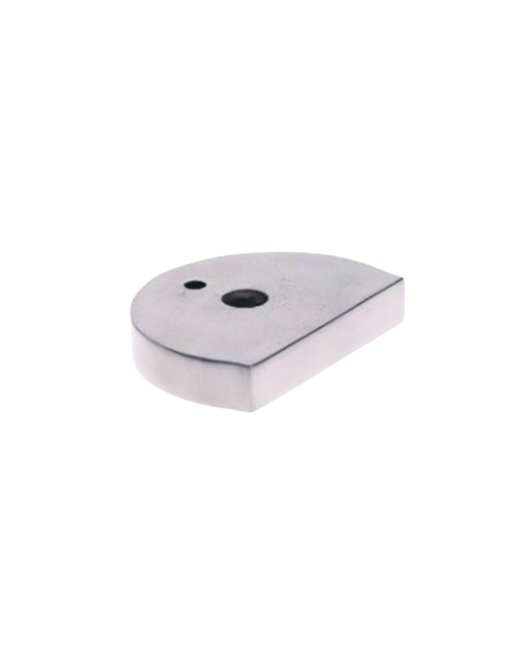 Plaque de réhausse 10mm pour arrêt de porte demi-lune inox