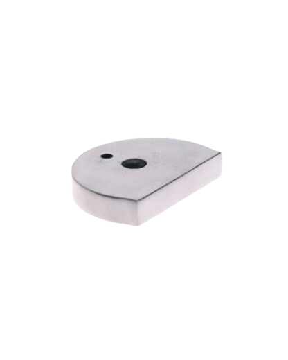 Plaque de réhausse 10mm pour arrêt de porte demi-lune inox