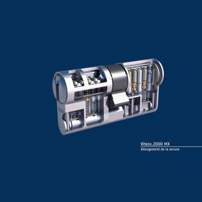 Cylindre de haute sécurité Abus Vitess 2000 Modulaire , debrayable.