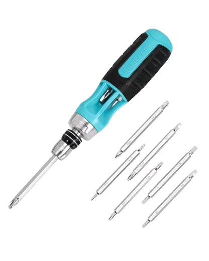 Tournevis à Cliquet Multi-Embouts 12-en-1