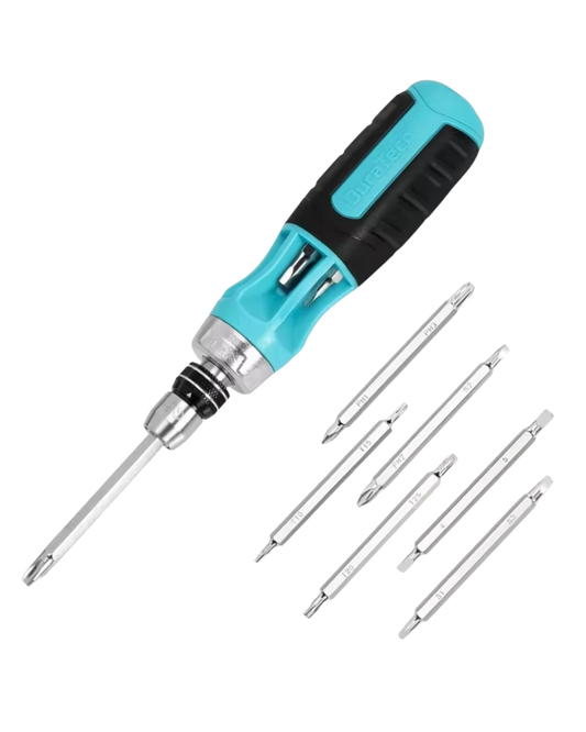 Tournevis à Cliquet Multi-Embouts 12-en-1