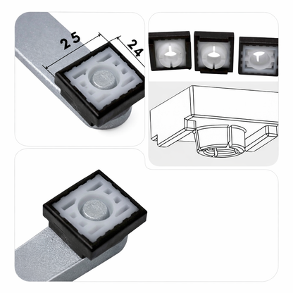 Coulisseau de rechange pour bras à coulisse Geze TS3000 et TS5000.