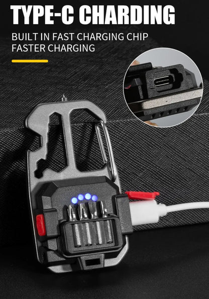 Lampe LED Multifonction Rechargeable USB-C avec Trépied