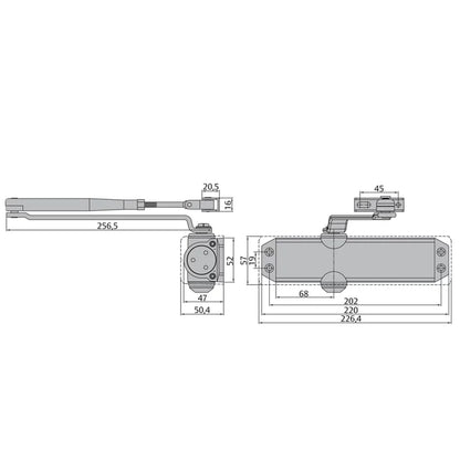 Ferme-porte Assa Abloy DC120